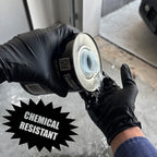 BLACKPALM Heavy Duty Black Nitrile Gloves - Diamond Grip