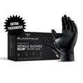 BLACKPALM Heavy Duty Black Nitrile Gloves - Diamond Grip