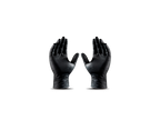 BLACKPALM Heavy Duty Black Nitrile Gloves - Diamond Grip